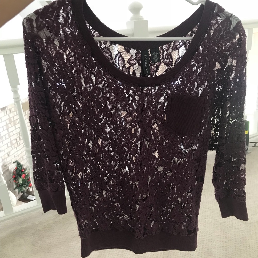 floral see through shirt